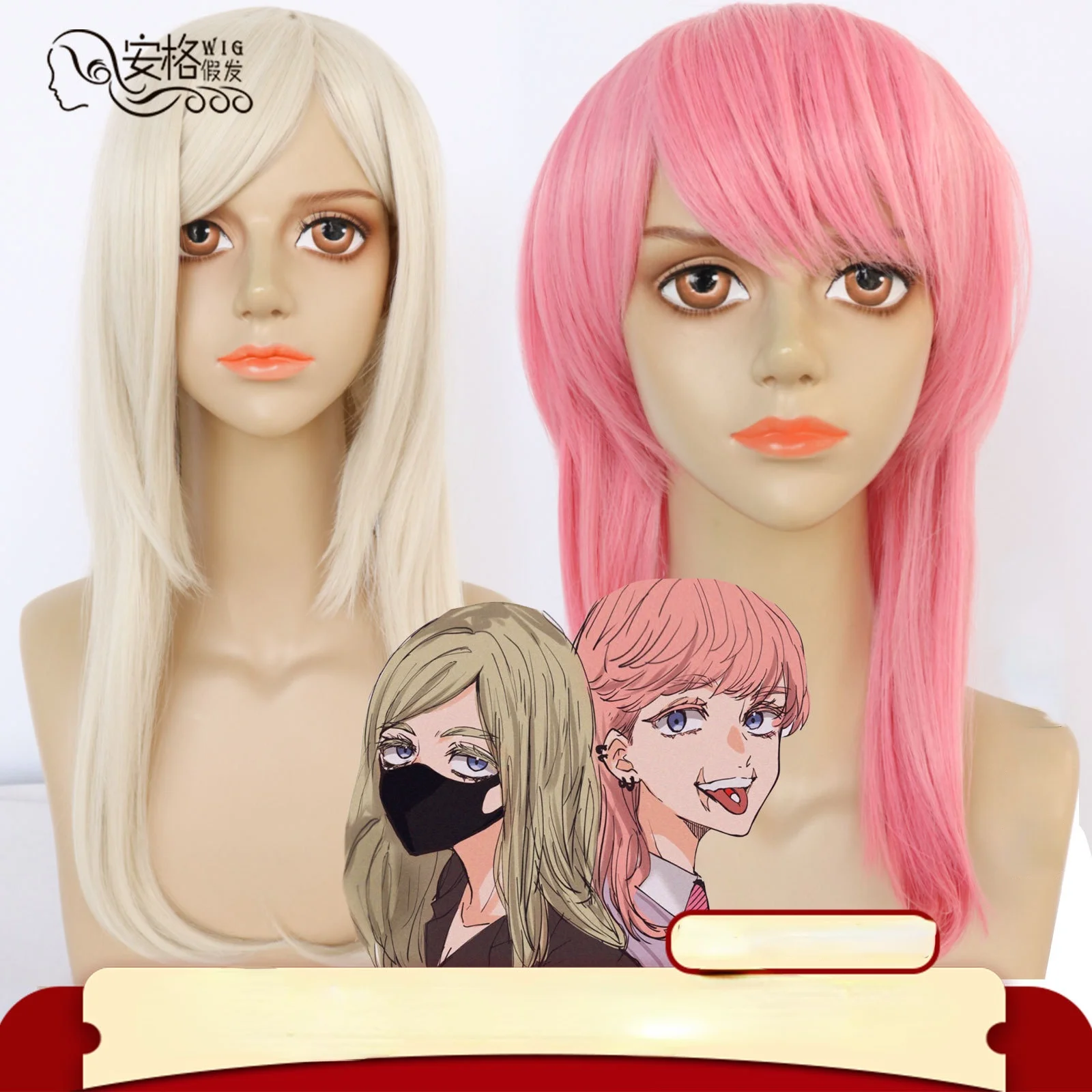 

Emma Sano 65cm Long Cosplay Wig Anime Tokyo Revengers Emma Golden Blond Hair Halloween Party Carnival Role Play + Free Wig Cap
