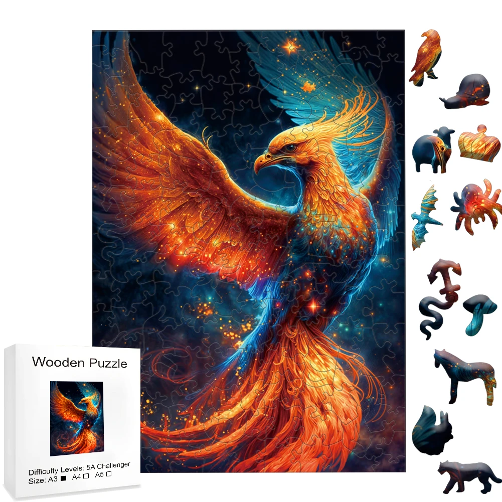 Пазл деревянный детский Феникс развивающая игрушка для детей Имитация животных