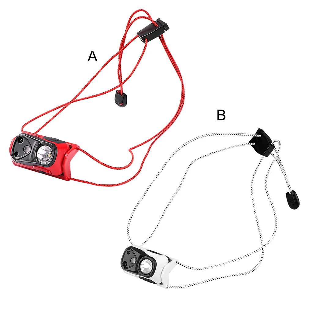 

1 Set Small Headlamp Adjustable Portable Motion Sensor Light Light Lanterns Battery Powered Led Fishing Accessories White