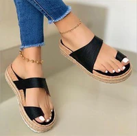 2022 new summer slip on daily fashion casual platform sandals womens white plus size slippers womens shoes comfortable summer
