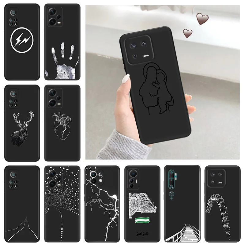 Силиконовый мягкий чехол для телефона Redmi Note 13 Pro 4G 5G 12 12c 13c Xiaomi 12t 12x 13Lite с молнией