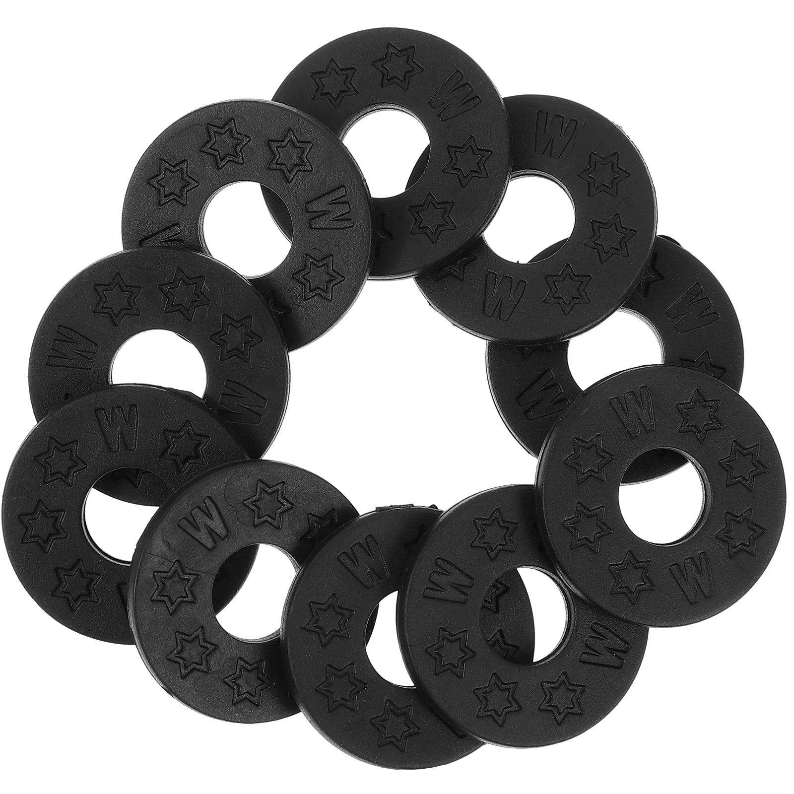 

10pcs Guitar Strap Lock Silicone Guitar Strap Gasket Guitar Strap Anti-slip Pad