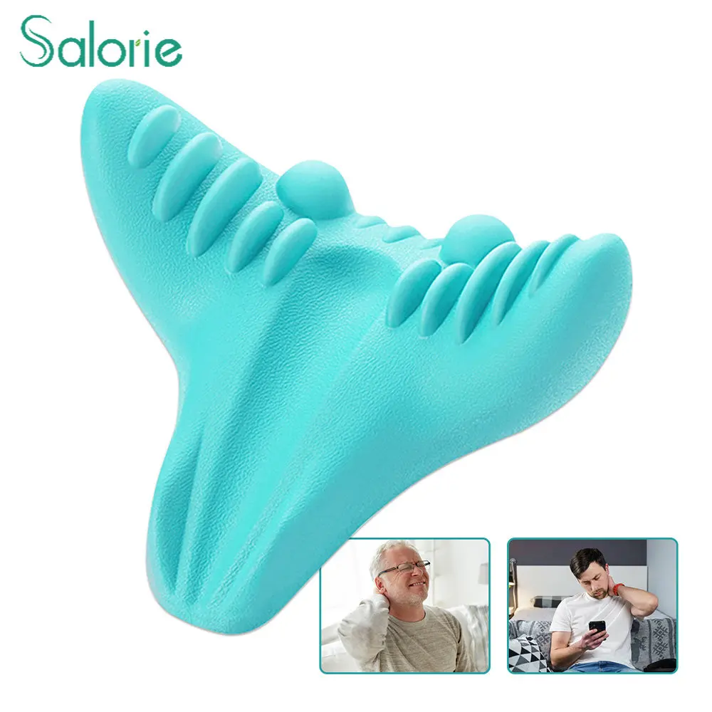 

Cervical Massager Neck Shoulder Spine Alignment Stretcher Relaxer Cervical Chiropractic Traction Device Orthopedic Neck Pillow