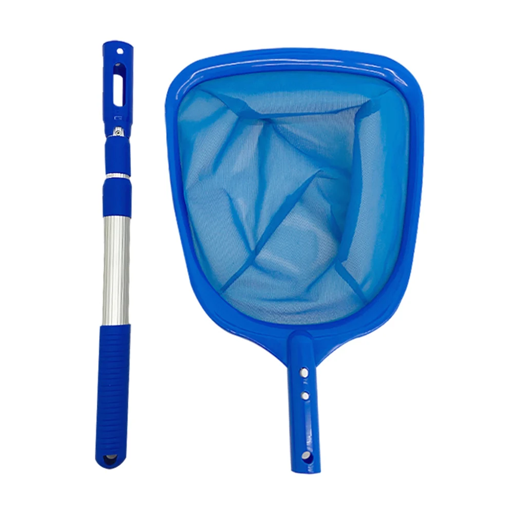 

Telescopic Pond Bathtub Pool Cleaning Nets Debris Salvage Mesh Swimming Pool Cleaner Skimmer Leaf Catcher Net Bag with Rod