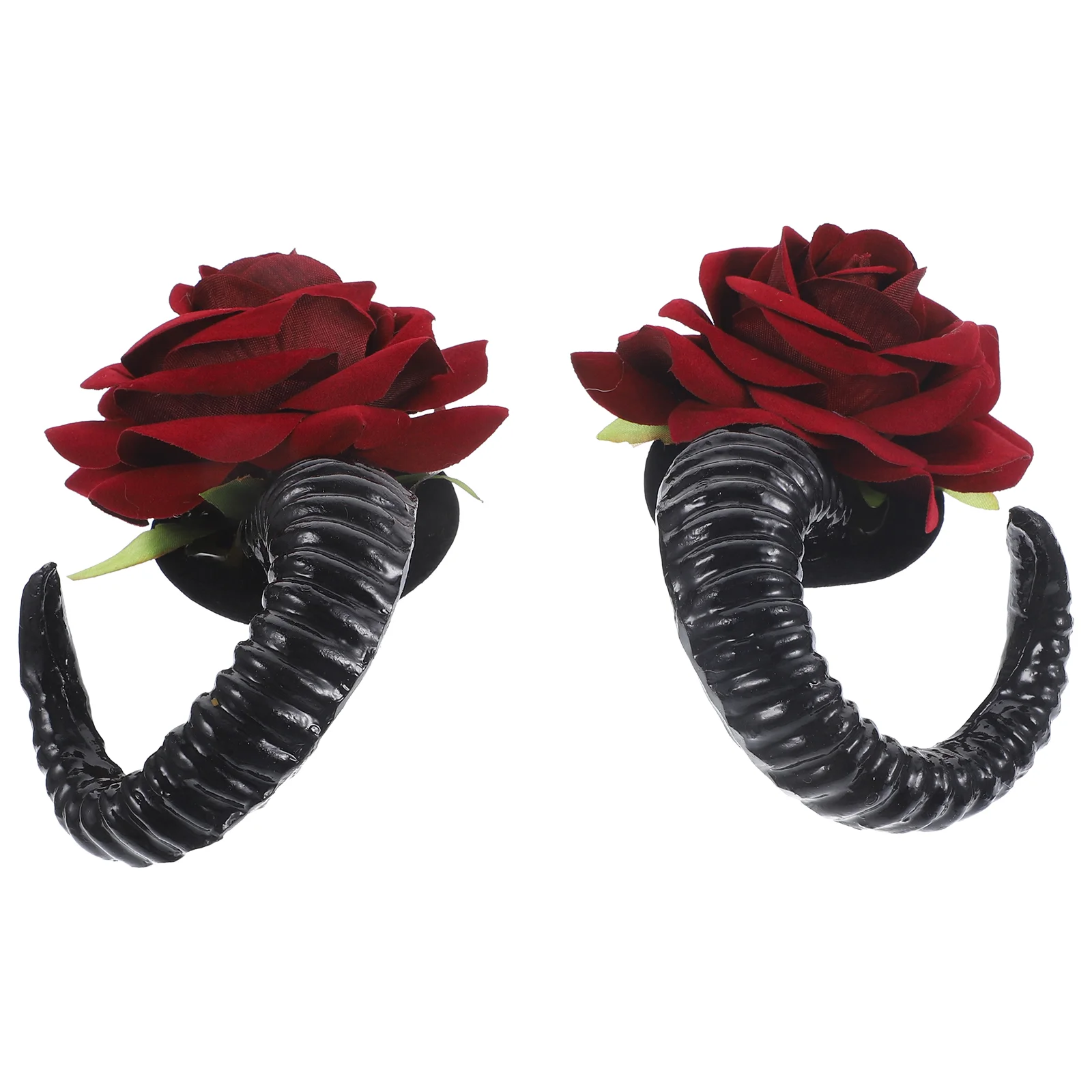 

Cosplay Horns Hair Clips Halloween Barrettes Goth Accessories Gothic Costume