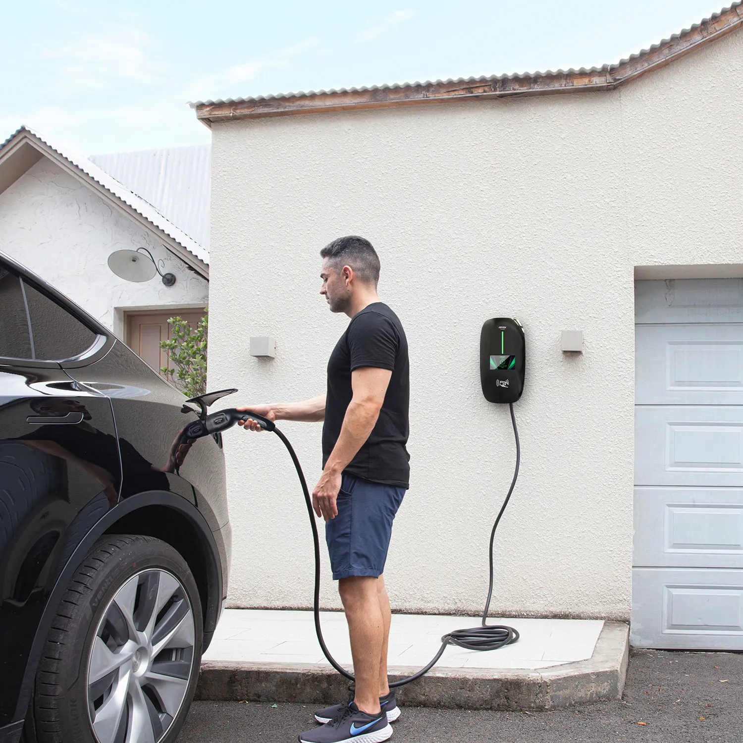 32A 3-фазный OCPP1.6J EVSE CHAdeMO Wallbox 7KW 22KW EV зарядная станция для электромобиля зарядное