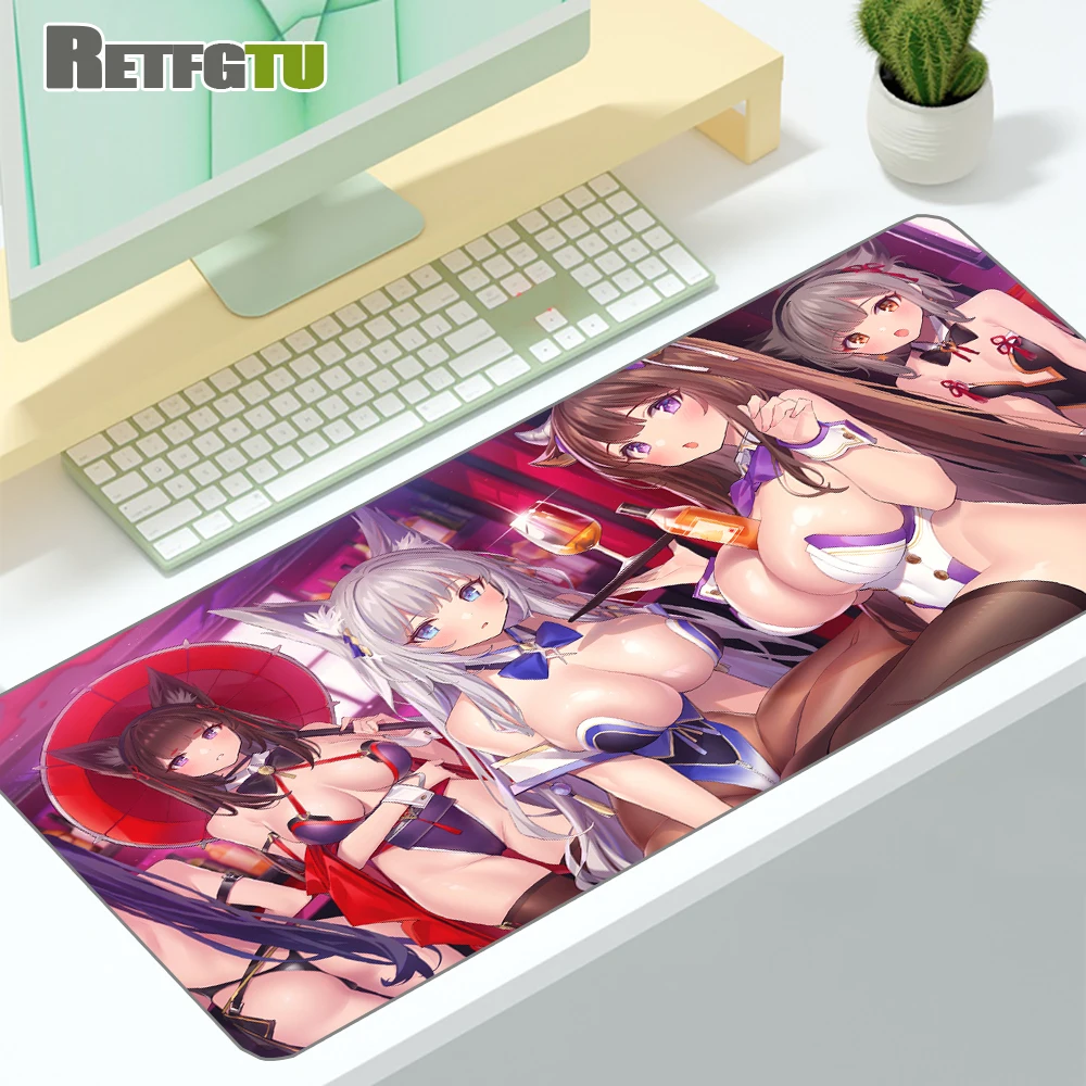 Anime Mat Breast Mouse Pad Sexy Girls Ass Mousepads Big Tits Gaming Pad Pink Deskmat Large Memo Pad Kawaii Mouse Carpet XXL