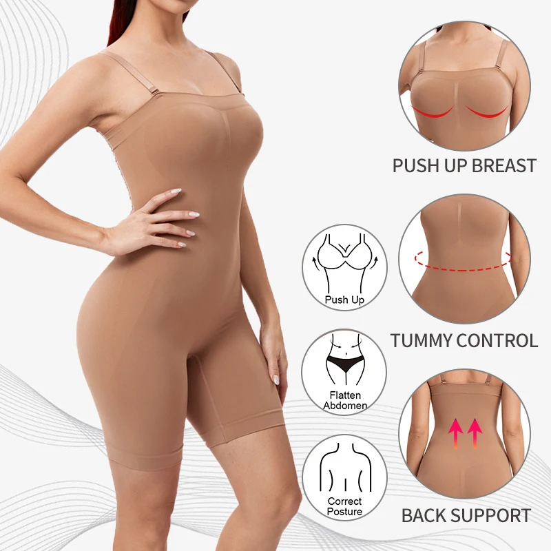 Full Body Shapewear Women Bodysuit Tummy Control Butt Lifter Smooth Thigh Slimmer Waist Trainer Postpartum Reductor Shorts Fajas