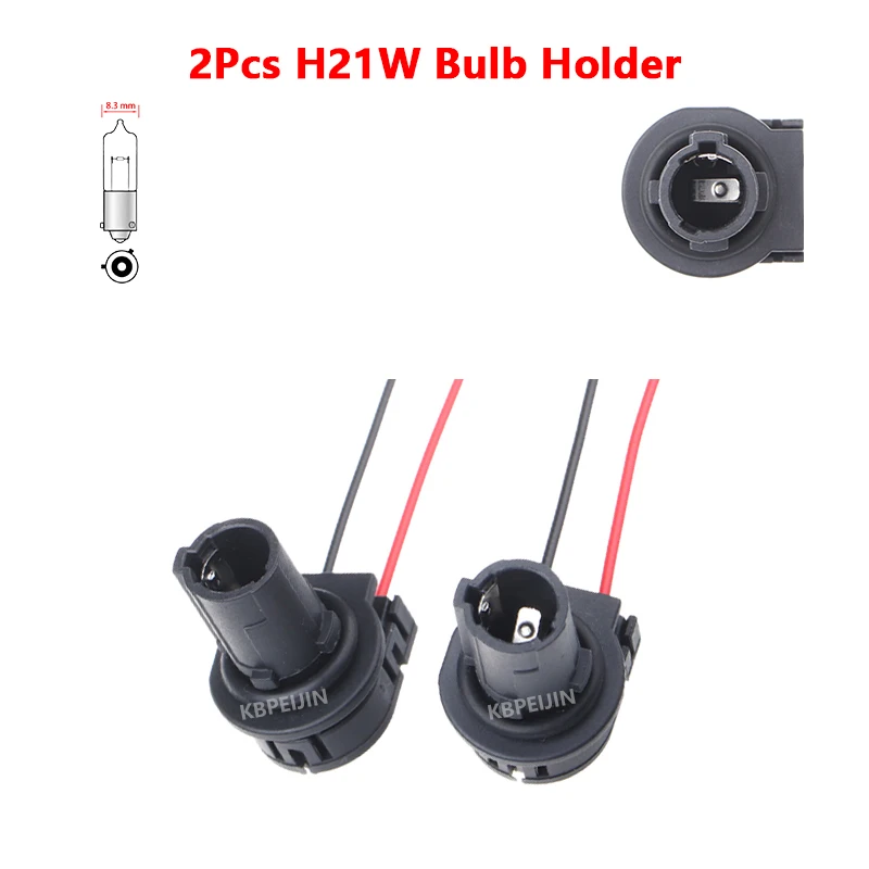 Фото Для Kia Forte K5, Hyundai, Audi Q3, Q5, Q7: Разъем для автомобильных фар H21W BAY9S, держатель лампы, аксессуары, 2 шт. №1
