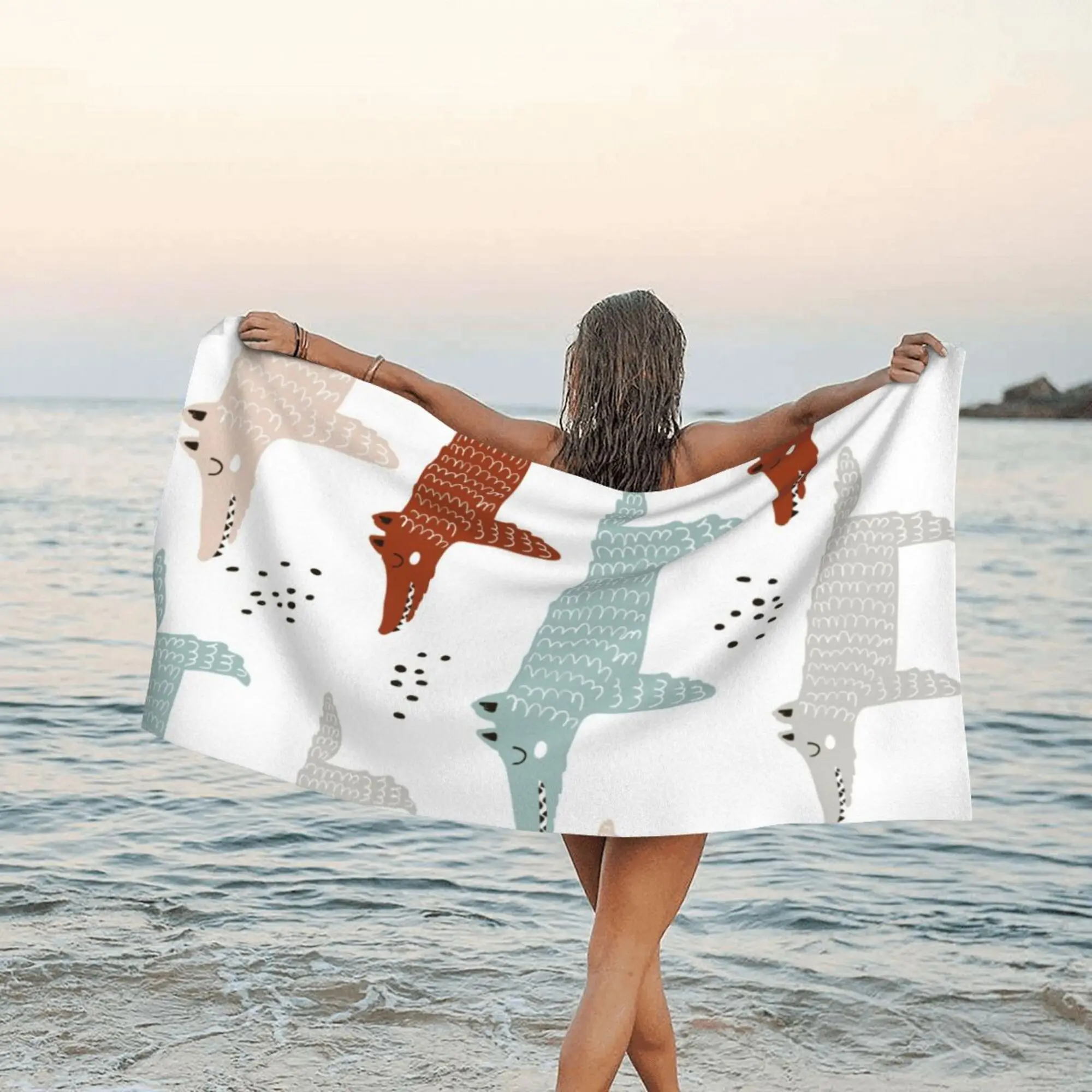 

Cotton Highly Absorbent Bathroom Towels Quick-drying Travel Large Bath Towel Microfiber Beach Towel Fashion Large Beach Towel