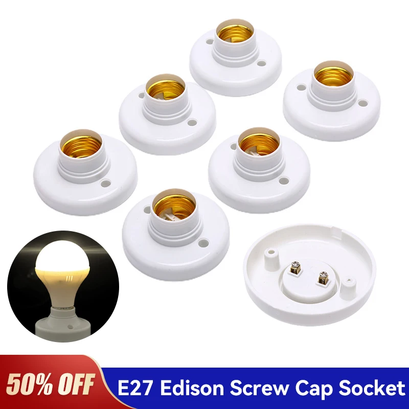 

6 шт./партия, настенный держатель для лампы E27