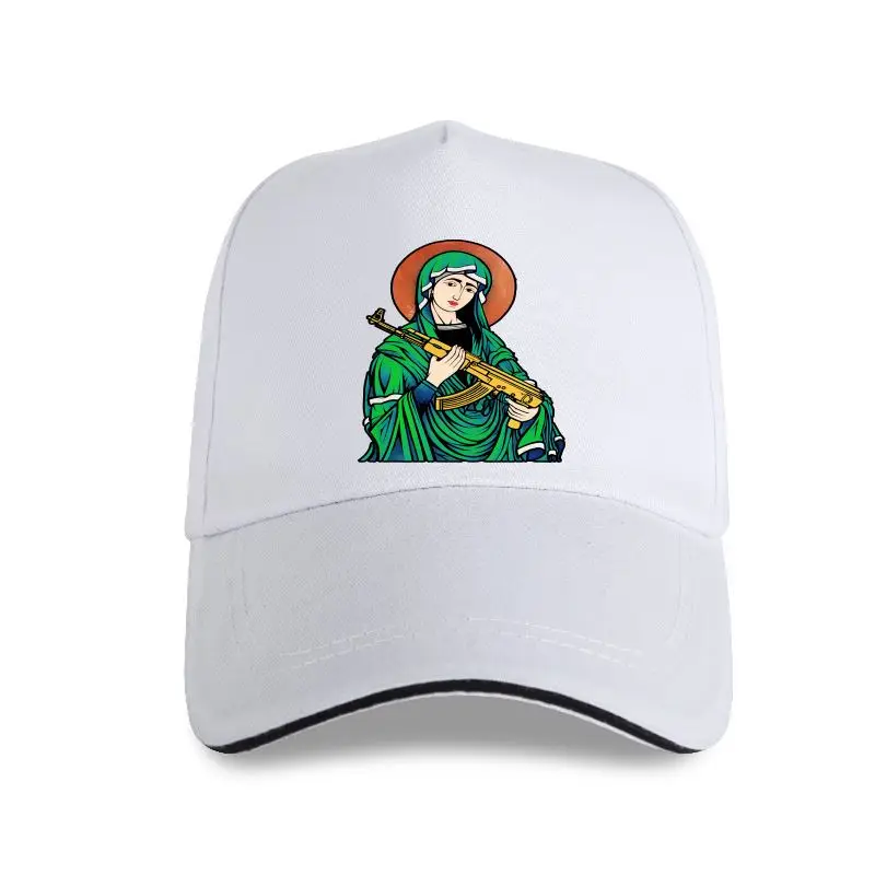 

2022 New Arrival Blessed Virgin Mary Madonna Kalashnikov Gun Baseball Cap Top Pure Cotton Men