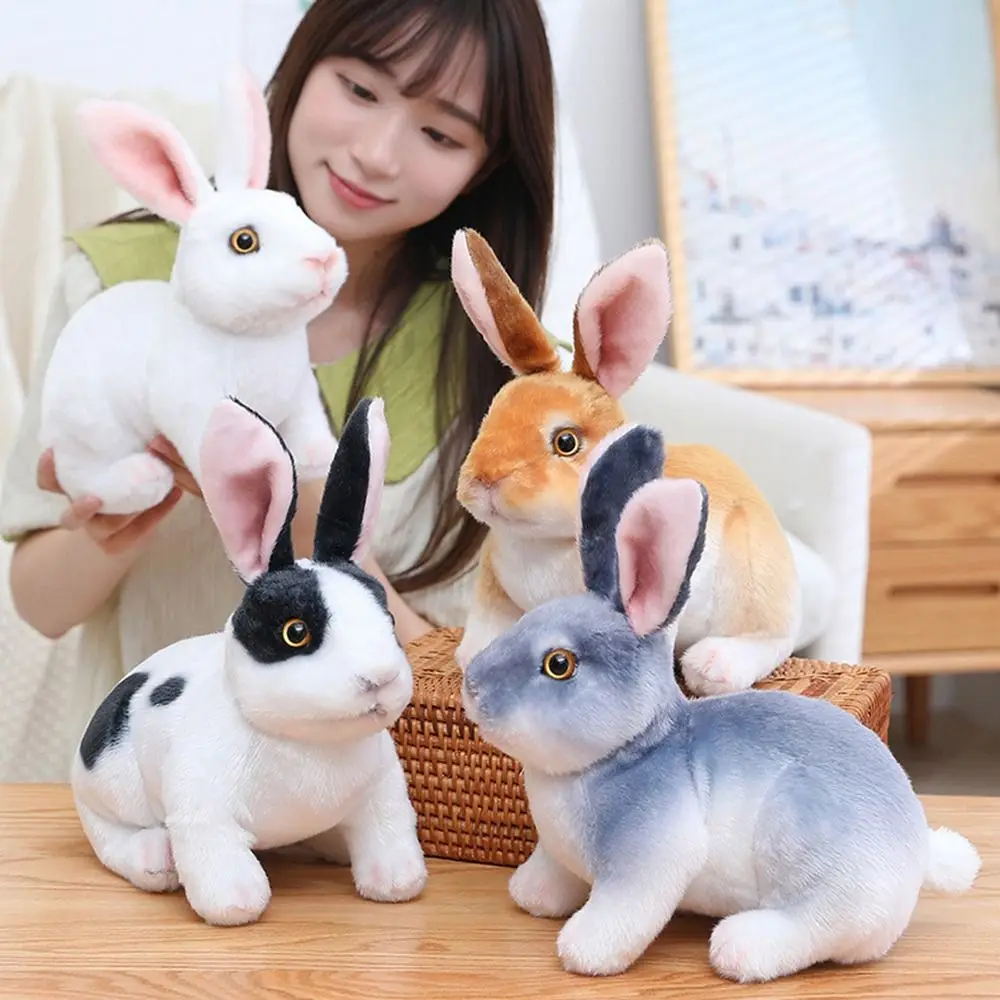 

Room Decor Realistic For Kids Birthday Animal Stuffed Doll Toys Lifelike Rabbit Plush Toy Simulation Long Ears Rabbit