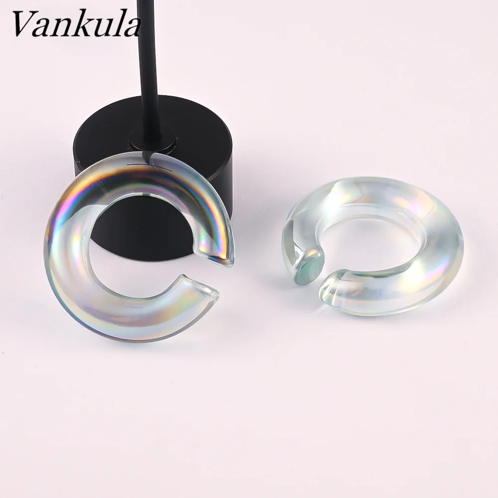Серьги-туннели Vankula для пирсинга круглые ювелирные украшения ушей круглой формы