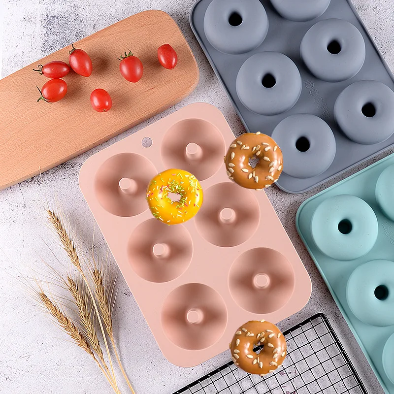 

Силиконовая форма для пончиков, форма для выпечки, форма для шоколада, форма для выпечки, форма для хлеба пирога, антипригарная форма для вып...