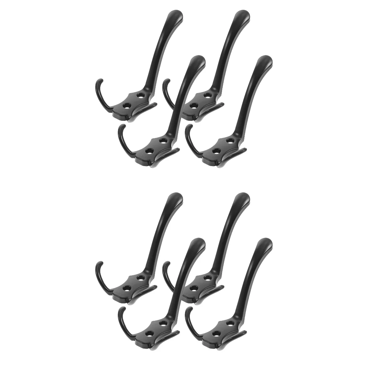 

Hooks Wall Coat Towel Hookhanging Black Hanger Metal Home Single Vintage Rack Bath Bathroom Entryway Screwskitchen Multifunction