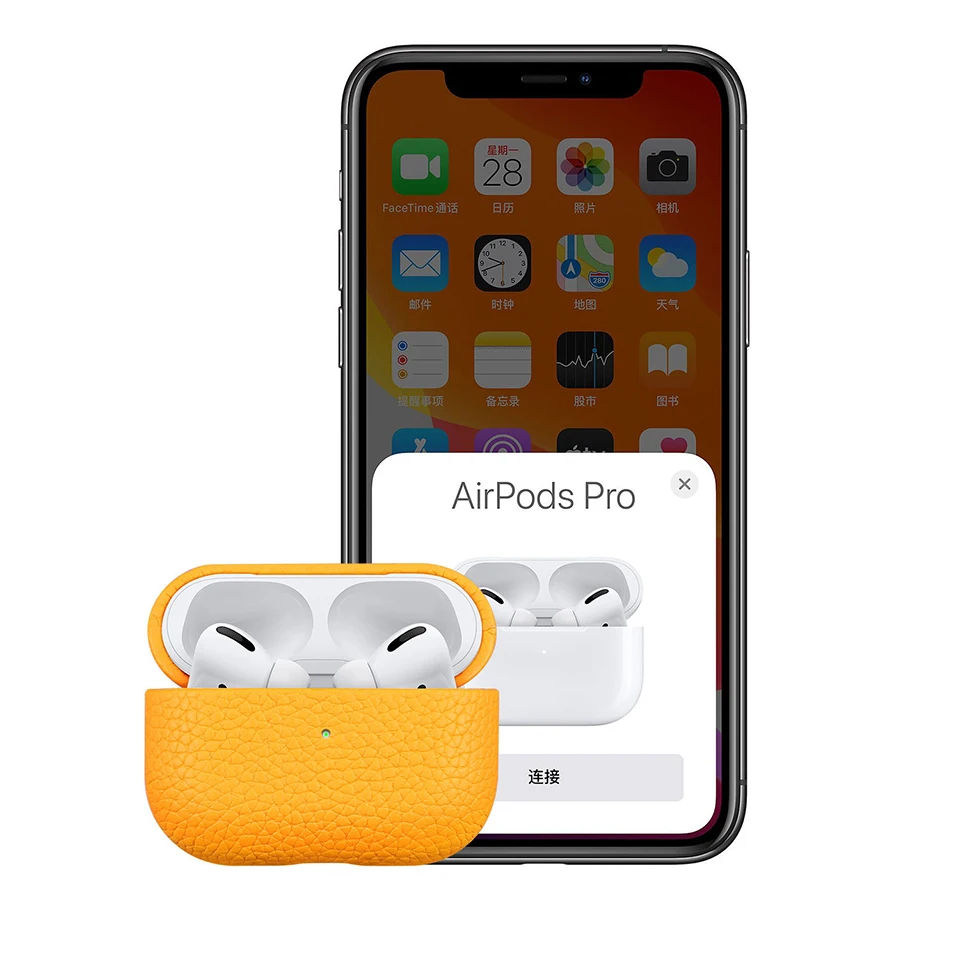 

Genuine Leather Case For Airpods 3 Protective Earphone Bag Earbuds Box Real Leather Cover For Apple Airpods Pro