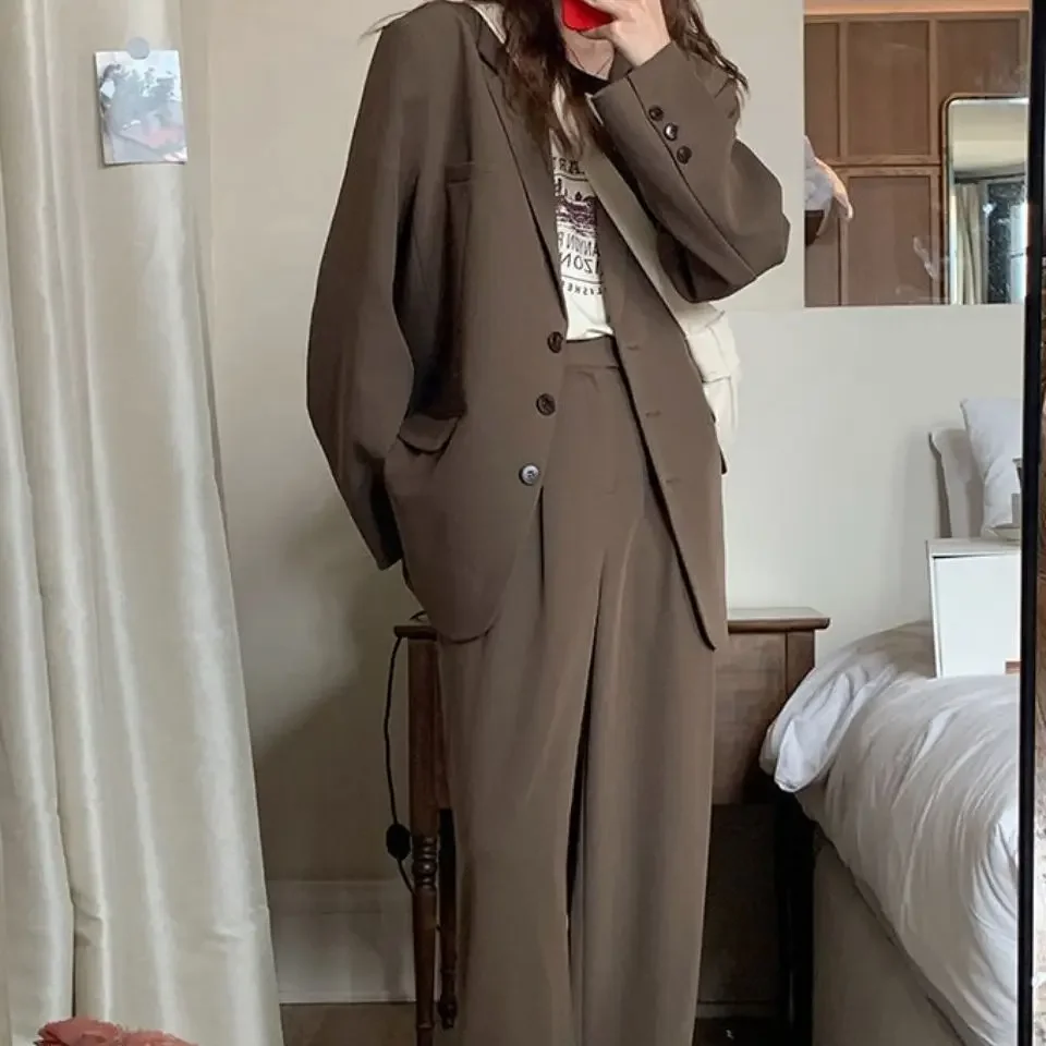 Блейзеры женские стильные однотонные нежные однобортные простые осенние туфли с