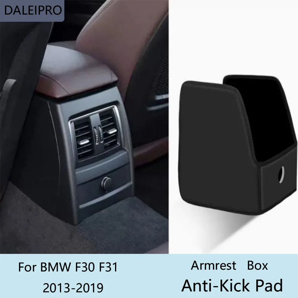 

Car Rear Armrest Box Anti-Kick Pad For BMW F30 F31 320 330 328i 2013 2014-2019 Microfiber Leather Protective Cover Accessories