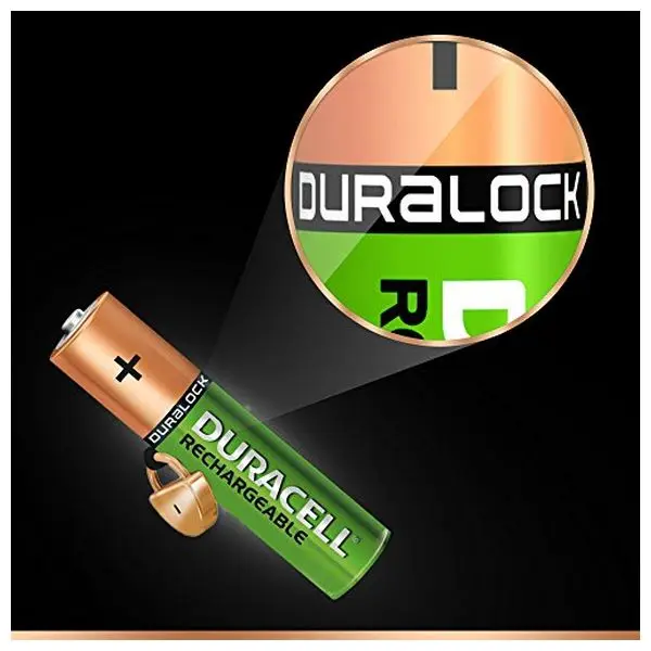 Аккумуляторные батареи DURACELL DURDLLR03P4B HR03 AAA 800 мАч (4 шт.) | Электроника