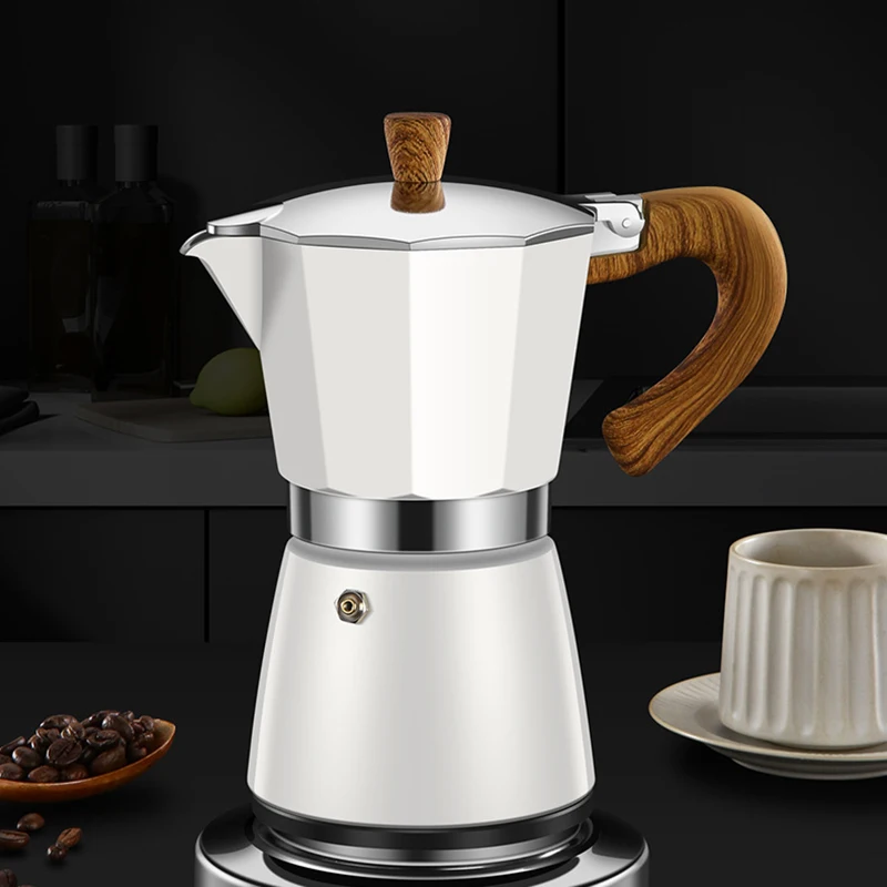 

Винтажный портативный котелок с деревянной ручкой, котелок 150/300 мл, Кофеварка, итальянские и кубинские инструменты для кафе, пивоварения