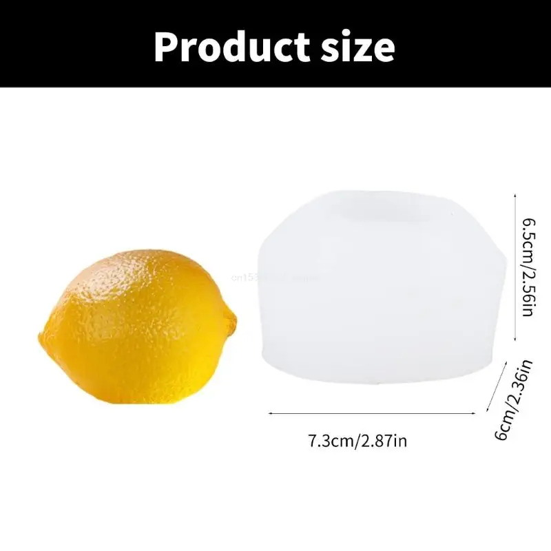 Прямая поставка 3D силиконовые формы для свечей в форме лимона изготовления мыла