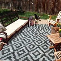 outdoor rugs for patios clearance 6 x 9 reversible easy cleaning patio rug portable comfortable woven outdoor carpet