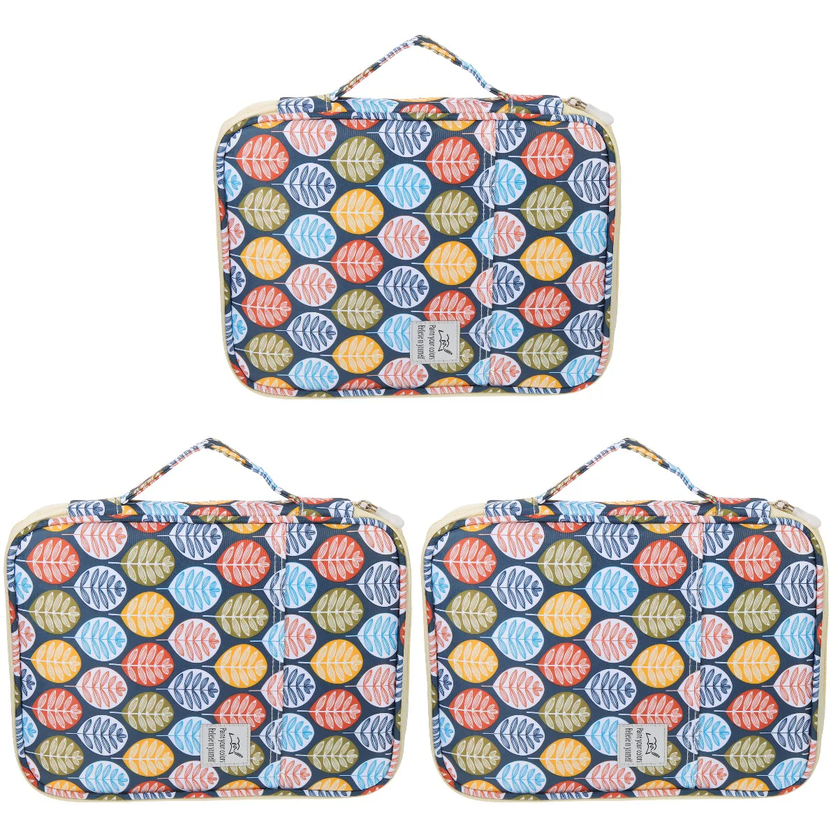 

3pcs Handheld Colored Painting Brush Color Organizer Cloth