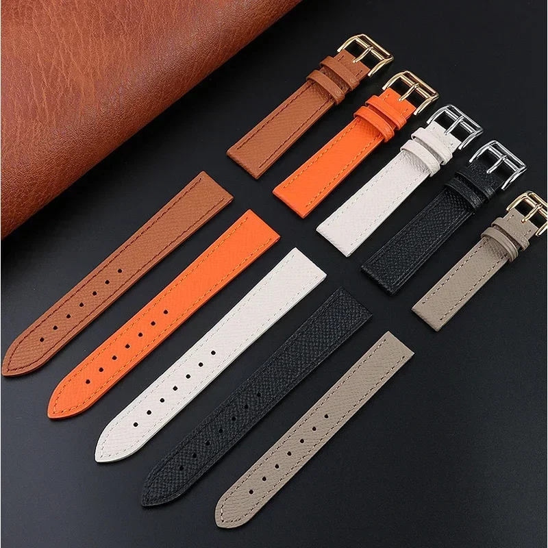 Ремешок из натуральной кожи для часов подходит для Hermes 14 мм, 16 мм, 18 мм, модный удобный мягкий браслет из воловьей кожи (art.: 3920cd427e1cc) - 3920cd427e1cc