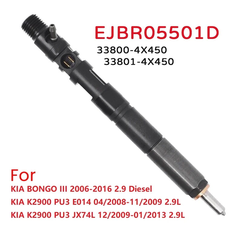 

Новая Форсунка EJBR05501D для дизельного топлива 33800-4X450 33801-4X450 для Delphi Hyundai / KIA BONGO K2900 2.9L