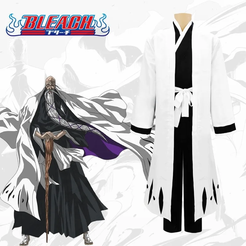 

Anime BLEACH Cosplay Costume Yamamoto Genryuusai Shigekuni Novelty Party Suit The Strongest Grim Reaper