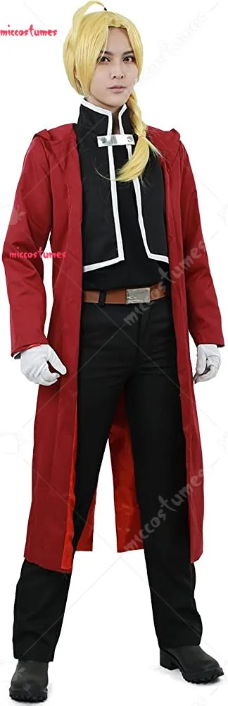 Anime Edward Elric Cosplay Costume Halloween Party Clothing
