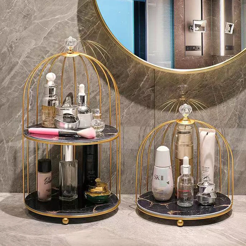 Полка для столешницы в скандинавском стиле железный стеллаж клетки губ помады