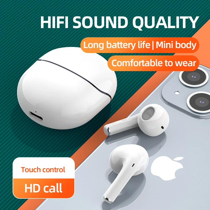 

TWS Wireless Headphones 5.0 Earphones Bluetooth Sports Headset Stereo Sound Music In-ear Earbuds For Android IOS all smart phone