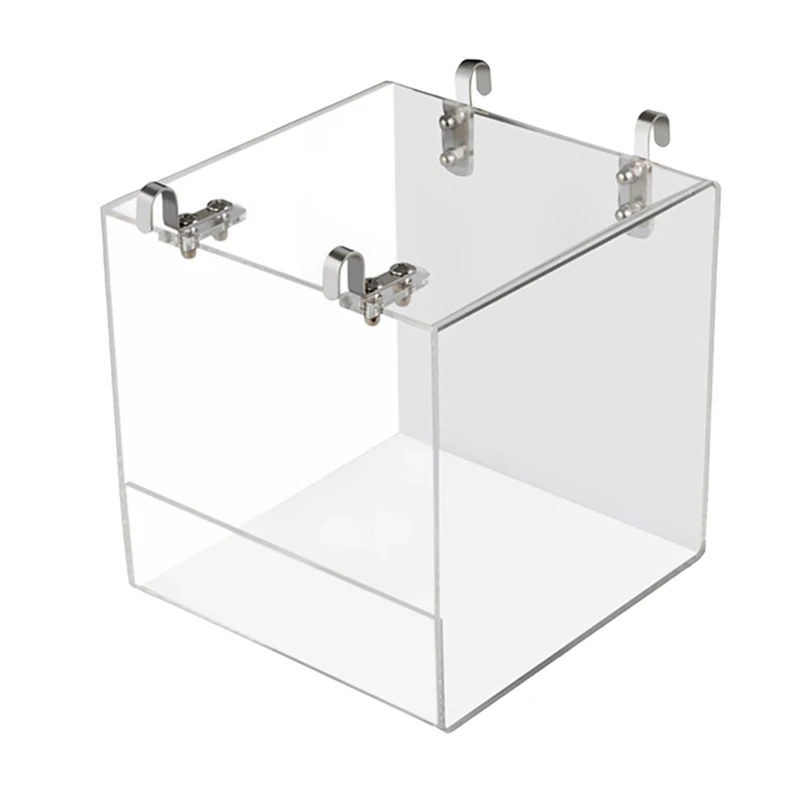 

Acrylic Bird Feeder Transparent Parrot Food Box Spill-Proof Cup Bird Automatic Feeder Bird Cage Accessories