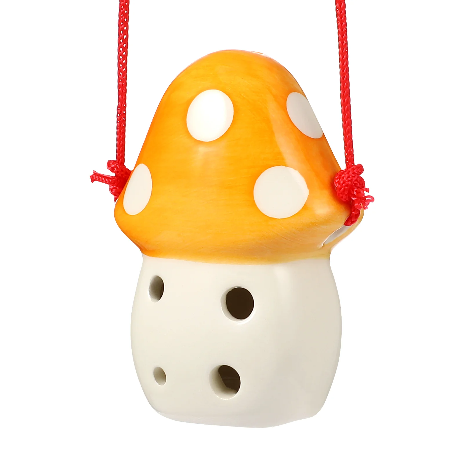 

Mini Toys Kids Ocarina Instrument Beginner Children Ceramics Six-hole Kid's Plaything Travel Mushrooms