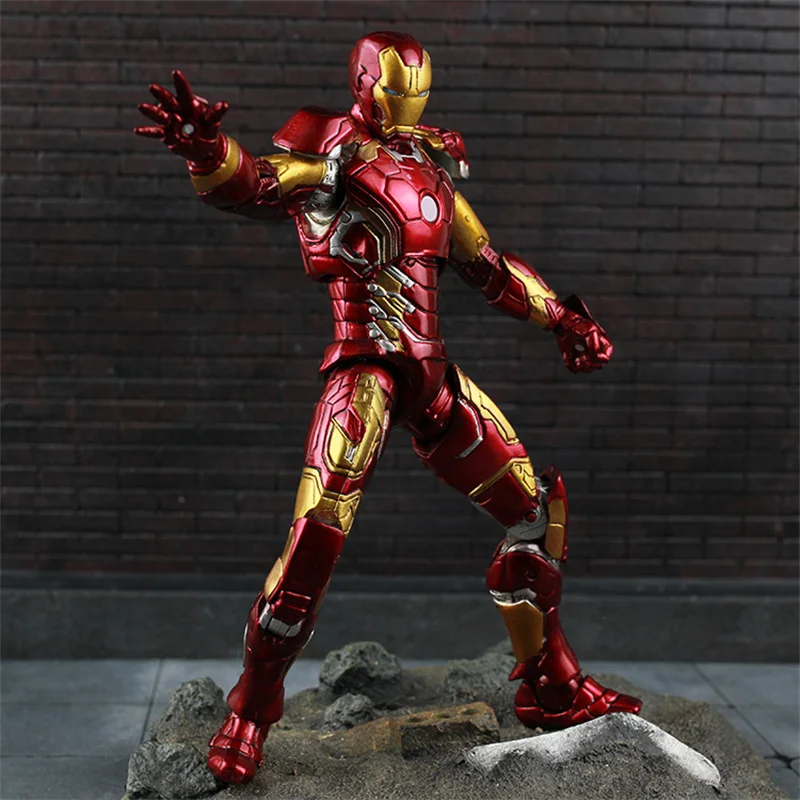 Экшн-фигурка Disney Marvel Железный человек 7 дюймов Mk 43 статуя Железного человека