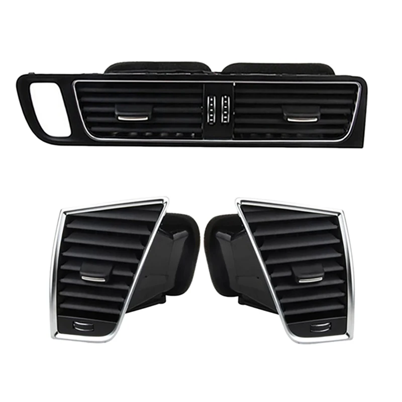 

Car Front Air Conditioning Outlet+Left+Right Air Vent Assembly Center Armrest Air Vent Assembly for -Q5 2009-2017