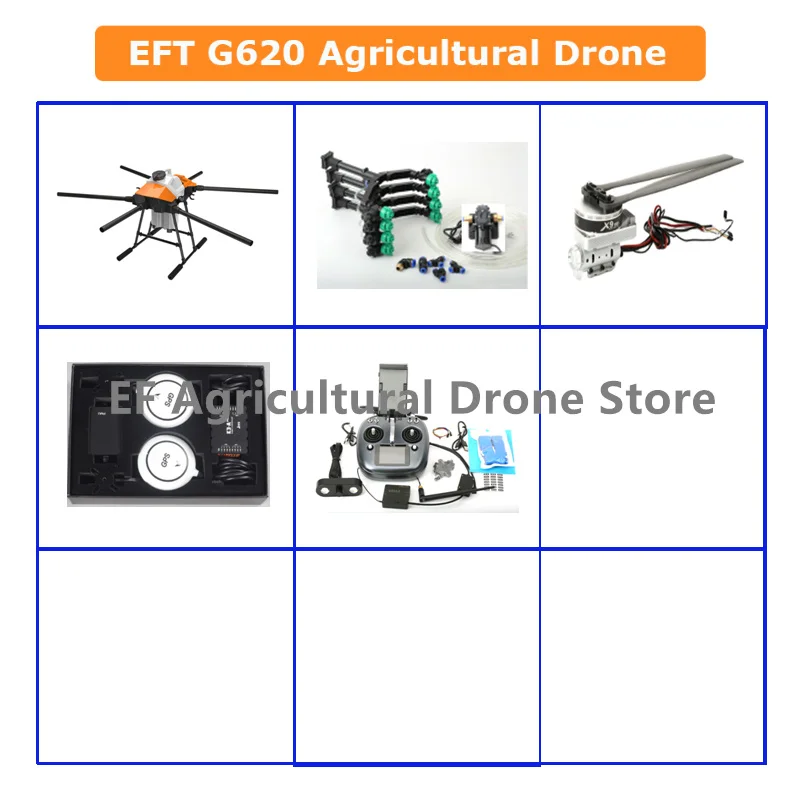 

EFT G620 Six-axis 20L Reliable Agricultural Sprayer Drone/remote Controlled Uav Drone Crop Sprayer for Pesticide Spraying