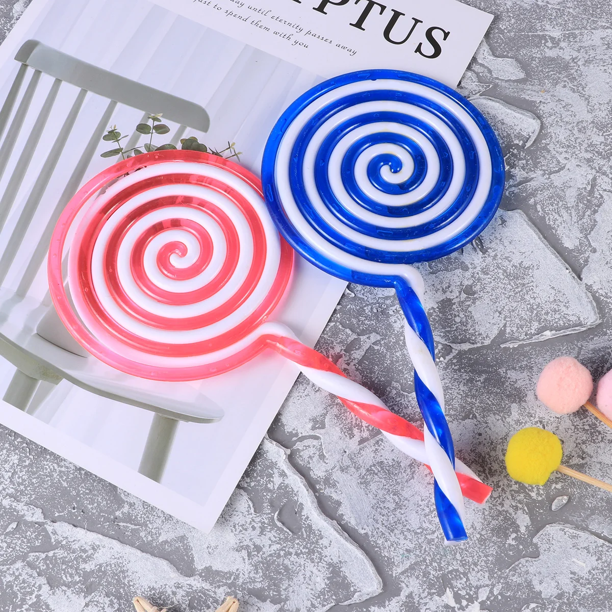 

Lollipop Props Prop Candy Photography Clown Candylandchildren Simulationcrafts Scene Ornament Photodecorations Blue Decor Diy