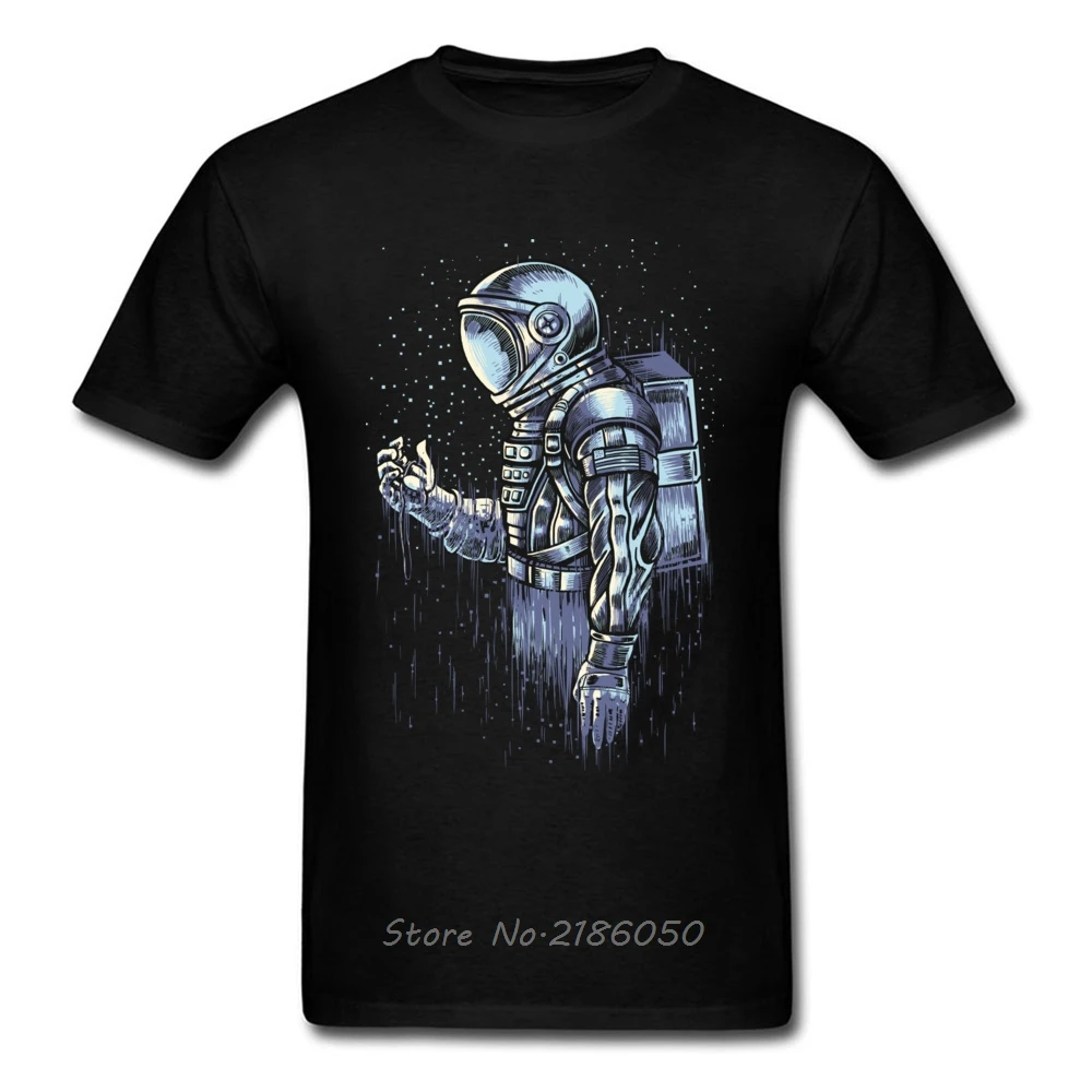 

Disappear T-shirts Fitted Men T Shirt Birthday Tshirts NEW YEAR DAY Cotton Fabric Tees Astronaut Print Clothes tees Top Harajuku