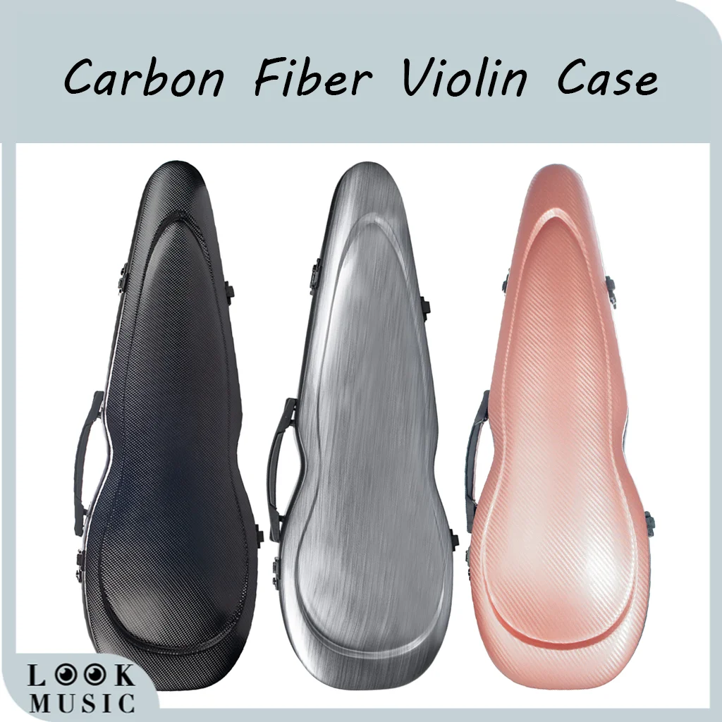 

4/4 Carbon Fiber Violin Case Violin Hard Case Strong Light Full Size Violin Bag for Violinist