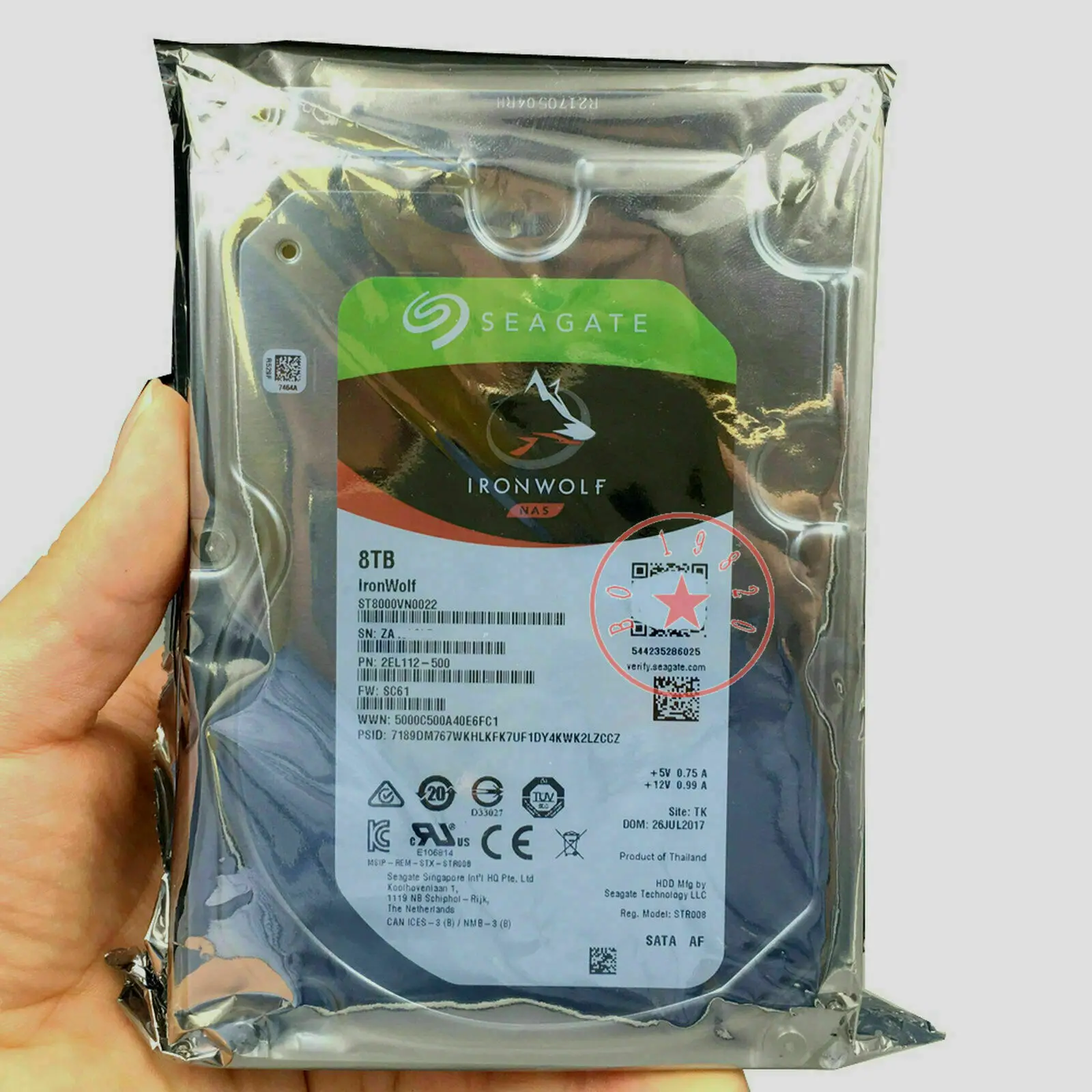 For Seagate IronWolf 8TB Internal 7200 RPM 3.5" Hard Drive NAS ST8000VN0022