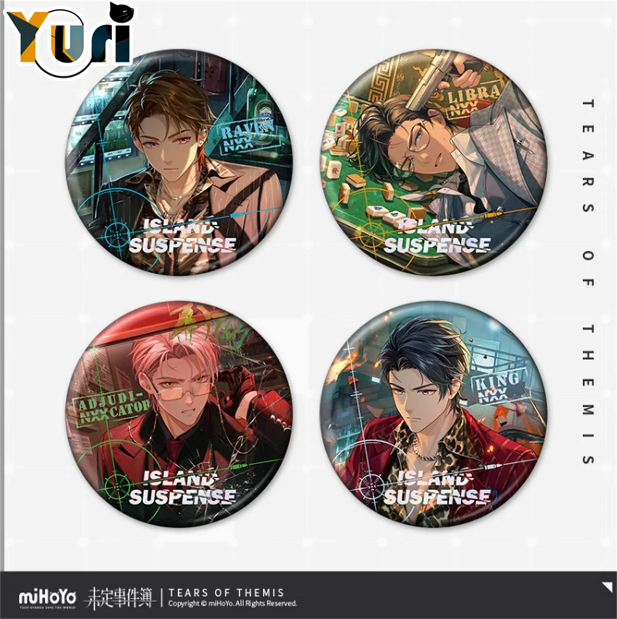 Слезы Фемиды Люк Ся Янь Artem Zuo Ran Vyn Mo Yi Marius Lu Jinghe Официальный значок Орнамент