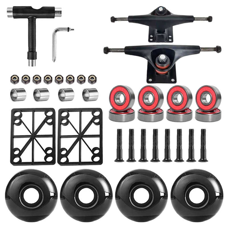 

For 5232Mm Wheels 100A Aluminum Alloy Professional Bridge Skate Board Bracket 5In Skateboard Trucks Accessories