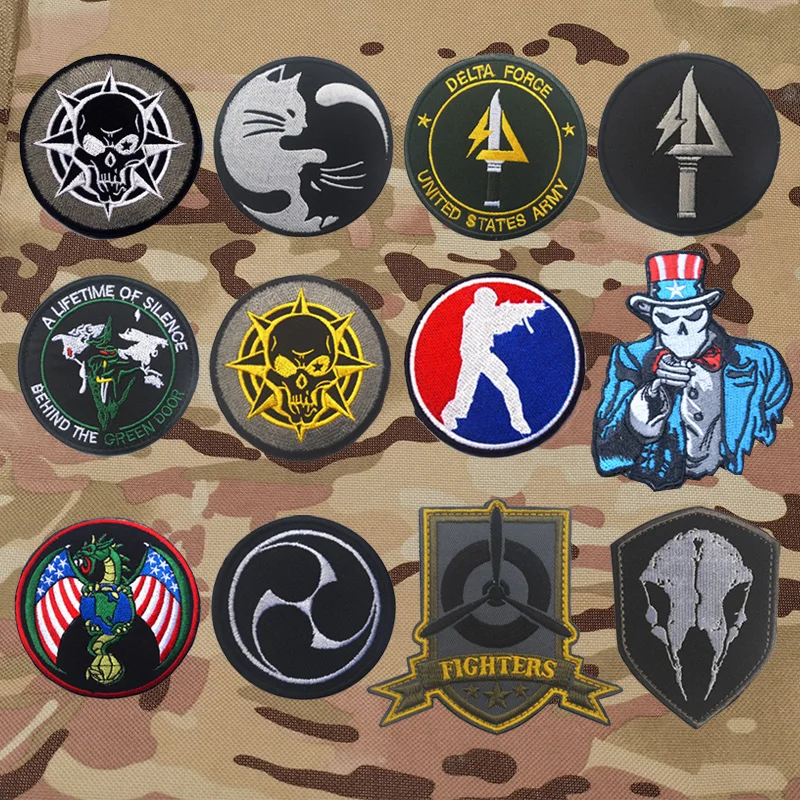 Нашивка Военная Delta Force тактическая ткань с вышивкой для всех выживших наклейки