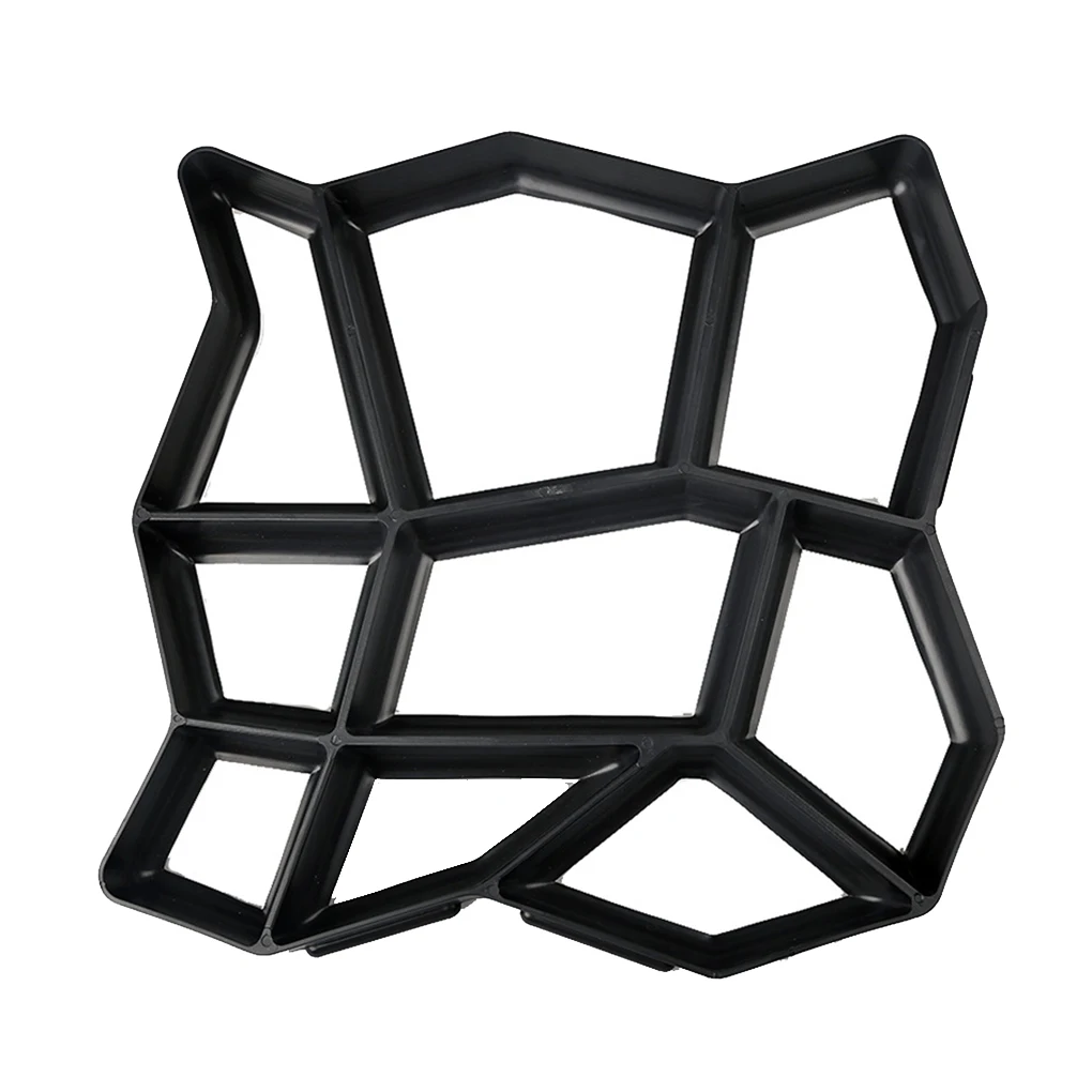 

1pc Reusable Making DIY Paving Mould Home Garden Driveway Black Mold Road Stepping Stone Concrete Paver For Garden Lawn