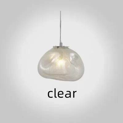 

Дизайнерский бар с подвесным стеклянным художественным оформлением в форме облака для лестничного ресторана с небольшим подвесным светильником