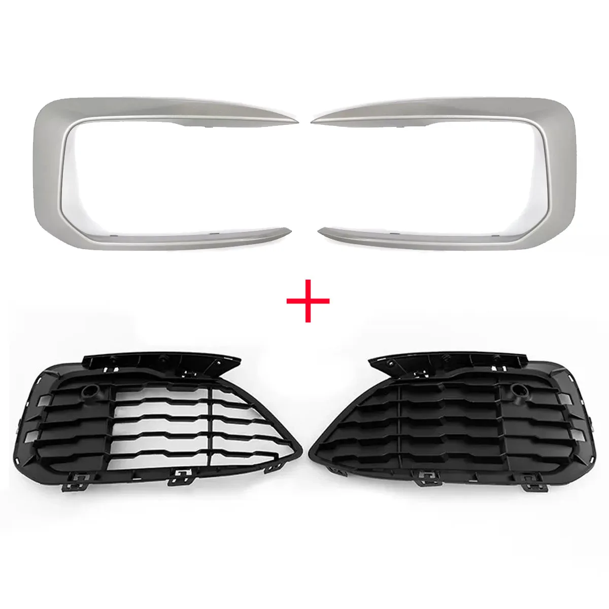 

Для BMW F20 F21 M Sport M135i M140i 114d 116d 118d 120d 125d Lci 2015-2019 Передний бампер Решетка накладки Застежка Рамка противотуманных фар