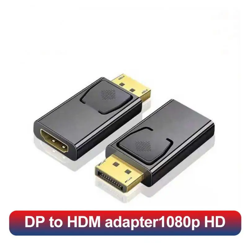 

1080P DP To HDMI-compatible Adapter Of Computer Monitor Converter Gold/nickel Plated Plug DisplayPort To HDMI-compatible